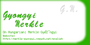 gyongyi merkle business card